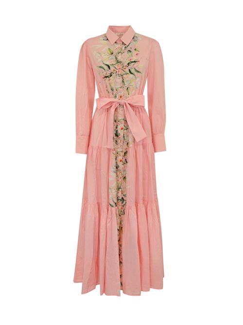 Abito Jensen in cotone con stampa peonie Mc2 Saint Barth | JENSEN06852H COTTON BLUSH PEONY 21H